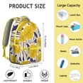 thumbnail image 6 of "Fashionable Flowers Themed Backpack Featuring Sunflower Design - Durable Bookbag with Laptop Compartment, Breathable Mesh Back Panel, Side Pockets for Water Bottles & School Supplies", 6 of 6