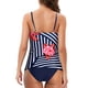 thumbnail image 5 of Conjunto de tankini con tiras en la espalda con estampado conservador para mujer Trajes de baño de dos piezas Traje de baño Fridja  nalpqowj60543, 5 of 9