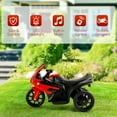 thumbnail image 3 of Bruce&Shark Kids Ride on Motorcycle Toy, Electric Dirtbike Three Wheels Bike with Remote Control, Music and Headlight for Toddler, Red Stroller Substitute Vehicles, 3 of 12