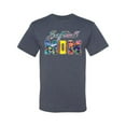 thumbnail image 2 of Wild Bobby, Colorful Softball Mom, Mother's Day, Men Graphic T-Shirt, Vintage Heather Blue, Small, 2 of 3