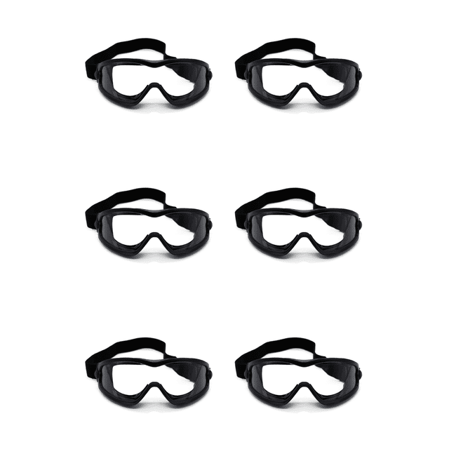 PACK 6 GOGGLES DE SEGURIDAD LIGERO TRANSPARENTE MAPLE SAFE