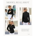 thumbnail image 6 of Vividaire Women's Wrinkle Free Long Sleeve Button Down Shirt Stain Resistant Business Dress Blouse Office Work Tops, 6 of 9