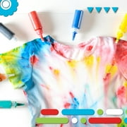 Discovery Kids 10-Color Tie Dye Ultimate DIY Kit, Easy One-Step Dye for Shirts and Fabrics, Includes Rubber Bands, Plastic Gloves, Protective Plastic Sheet, and Instruction Manual