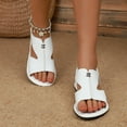thumbnail image 5 of Mostsola Womens Flat Sandals Open Toe Slippers Lightweight Fashion Slingback Flats Beach Shoes, 5 of 7