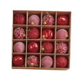 thumbnail image 1 of 16 piezas de adornos navideños, decoraciones colgantes para es de Navidad, suministros para fiestas, decoración del de Navidad para el aniv Rojo, 1 of 8