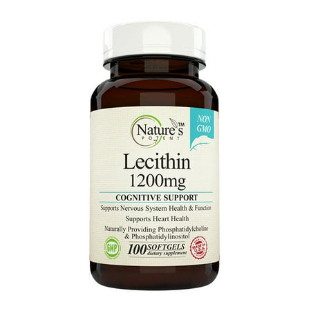 Potency Lecithin - Nature's Potent™- Lecithin 1200 mg, Non-GMO Supplement