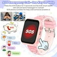 thumbnail image 4 of TOPCHANCES 4G Kids Smart Watch, Kids Cell Phone Watch with GPS Tracker, 2-way Calling, SMS, Voice, Video, Face Unlock Function, Touch Screen Smart Watch for Boys Girls 3-15 (Pink), 4 of 9