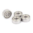 thumbnail image 1 of Unique Bargains 4 Pcs Roulement à Billes en Acier Inoxydable Ton Argent 624Z Modèle, 1 of 2