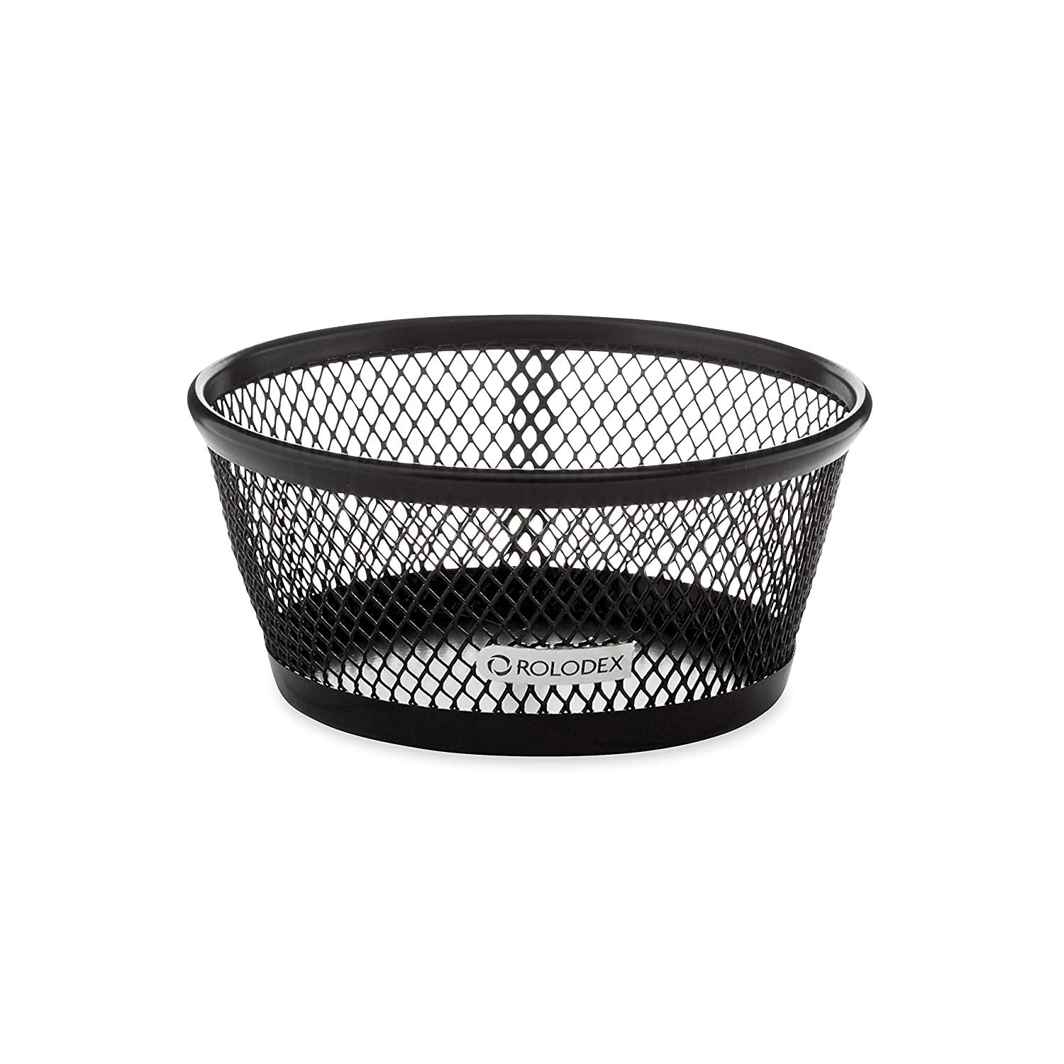 Mesh Collection Jumbo Paper Clip Holder, Black (62562), Round holder