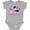 AC-Heather Grey, variant on My 1st 4th of July with Stars and Cupcake Boys or Girls Baby Bodysuit