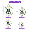 thumbnail image 5 of Boston Terrier Mother Book Lover Living That Dog Mom Life Happy Mother's Day Round Wood Sign Gentleman Dog Lover Gifts Hanging Wall Home Decor - 03004, 5 of 5