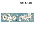 thumbnail image 4 of Kearding Kits de punto de pintura de flores chinas, carteles bordados, puentes, imágenes artísticas de pared de salón, punto de DIY para adultos Artesanía Hilo de seda 120*39cm Kearding HA084021-02, 4 of 6
