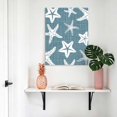 thumbnail image 4 of Canvas Wall Art, Coastal Starfish Framed Canvas Prints for Bathroom Hallway, Denim Blue Nautical Vintage Marine Life Small Gallery Wrapped Wall Decor for Home Office, Gifts, 8"x10" Ship Next Day, 4 of 9