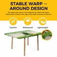 thumbnail image 4 of St. Patrick's Day Table Cloths for 5 Foot Rectangle Tables, Country Retro Green Boots Daisy Clovers Patio Waterproof Elastic Fitted Tablecloths, Washable Rectangular Table Cover for Camping, 4 of 8