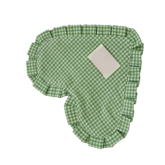 WINDLAND Meal Mat Elegant Heart Shape Checked Cotton Placemats For Dinners Table Setting