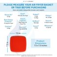 thumbnail image 2 of Air Fryer Accessories Bundle Compatible with Costzon, Philips, Nuwave, Dash, Cosori, , Gourmia, Kuppet, Secura, Willsence+More | by Infraovens Set of 3, 2 of 5