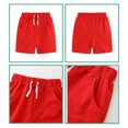 thumbnail image 4 of Tdoqot Toddler Boys Sweat Shorts- Cotton Soft Casual Kids Summer Athletic Shorts with Pockets Black Size 6T, 4 of 4