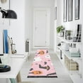thumbnail image 4 of Yayeee Runner Rug for Bedroom 2'x6' Machine Washable Hallway Non Slip Mat, Pink Halloween Ghosts, 4 of 8