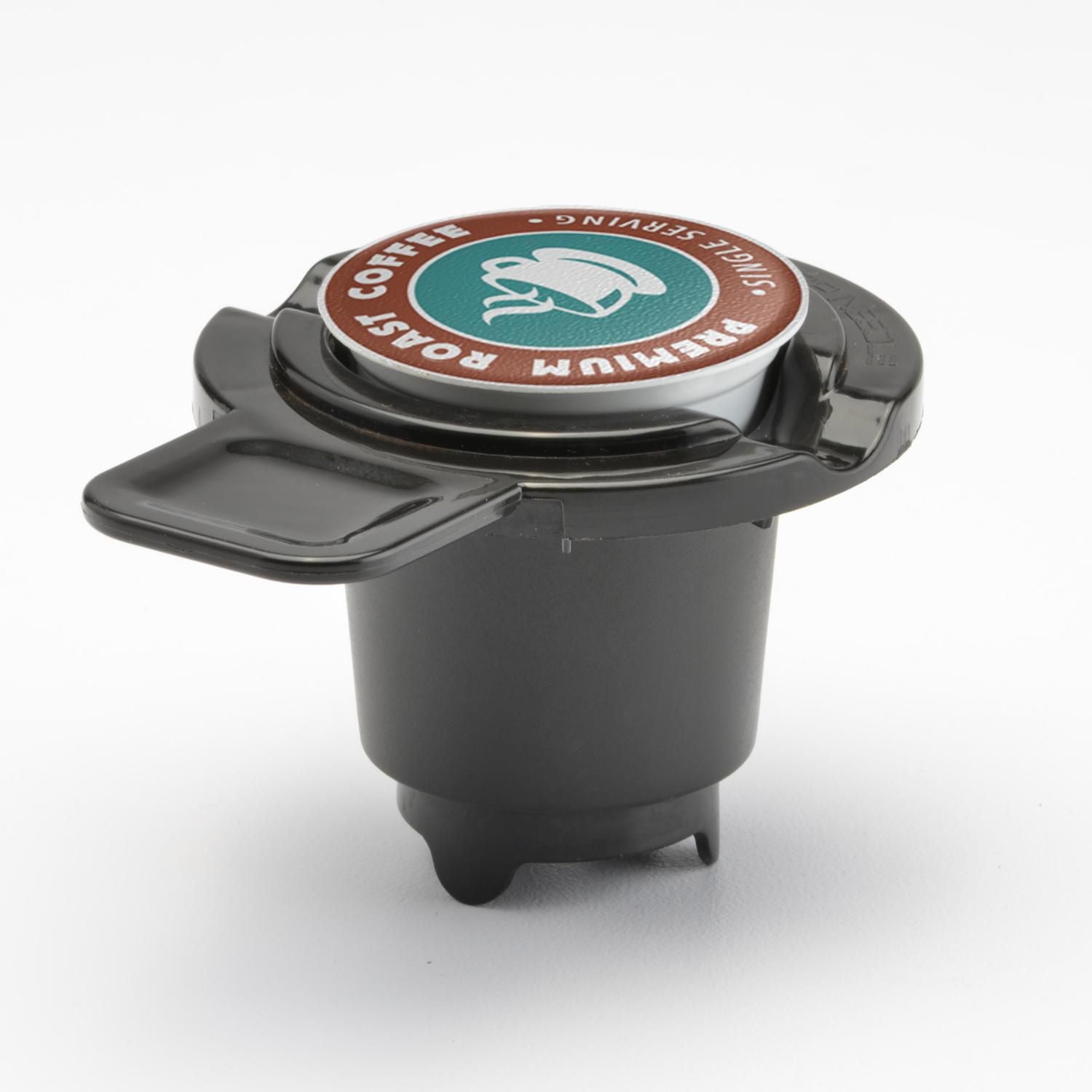 Cafetière à portion individuelle Mainstays, noire, double infusion, compatible café moulu ou K-Cup* Café en portion individuelle Mainstays