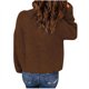 thumbnail image 4 of Puntoco Suéter Mujer Casual Sexy Moda Color Sólido Manga V-Cuello Fruncido Jersey Blusa Tops Navidad Liquidación Puntoco Puntoco-3918, 4 of 6
