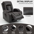 thumbnail image 4 of Sesslife Lift Recliner Chair for Adults, Electric Power Lift Recliners with Heat and Massage, Reclining Mechanism Electric Recliner with USB Port, Cup Holders, for Living Room Home, Dark Brown, 4 of 7