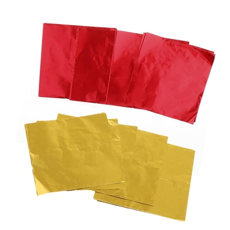 Pack Of 200 Package Foil Paper Chocolate Lolly Foil Wrappers Shop Accessories Gold