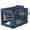 Dark Blue + 36", variant on LuckyNote 32" Foldable Soft Dog Crate, 3-Door Portable Folding Pet Carrier with Mesh Windows, Indoor Outdoor Travel Kennel, Dark Blue