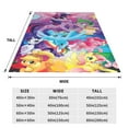 thumbnail image 3 of My Lit-Tle Pony Fleece Blanket Super Soft Cozy Throw Blanket Fuzzy Comfy Flannel Blanket Warm Plush Blankets And Throws For Couch, Sofa, Bed 60"X50", 3 of 7
