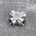 thumbnail image 4 of Firm Durable Pipe Fitting Adaptor, Stainless Steel Fitting, For Pipe Connector Water 4 Way G3/8, 4 of 8