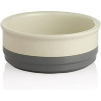 SWEEJAR Ceramic Dog Bowls, Dog Food Dish for Small Dogs and Cat, Heavy Duty Porcelain Pet Bowl for Food and Water,17 oz,Gray