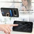 thumbnail image 6 of ELEHOLD Leather Case for Google Pixel 7 Pro Magnetic Detachable Card Holder Magnetic 2 in 1 Wallet Case with Ring Holder Kickstand Compatible with Mag Safe Shockproof Cover,black, 6 of 8