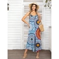 thumbnail image 3 of CALIPESSA Summer Floral Print Wide Leg Cami Womens Casual Jumpsuits And Rompers, 3 of 5