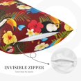thumbnail image 2 of Plush Throw Pillow Covers, Colorful Cute Parrot Toucan Bird Pillow Cases with Invisible Zipper, Breathable Microfiber Pillow Cases Standard Size for Sleeping Bedroom Sofa Living Room 20x30, 2 of 5