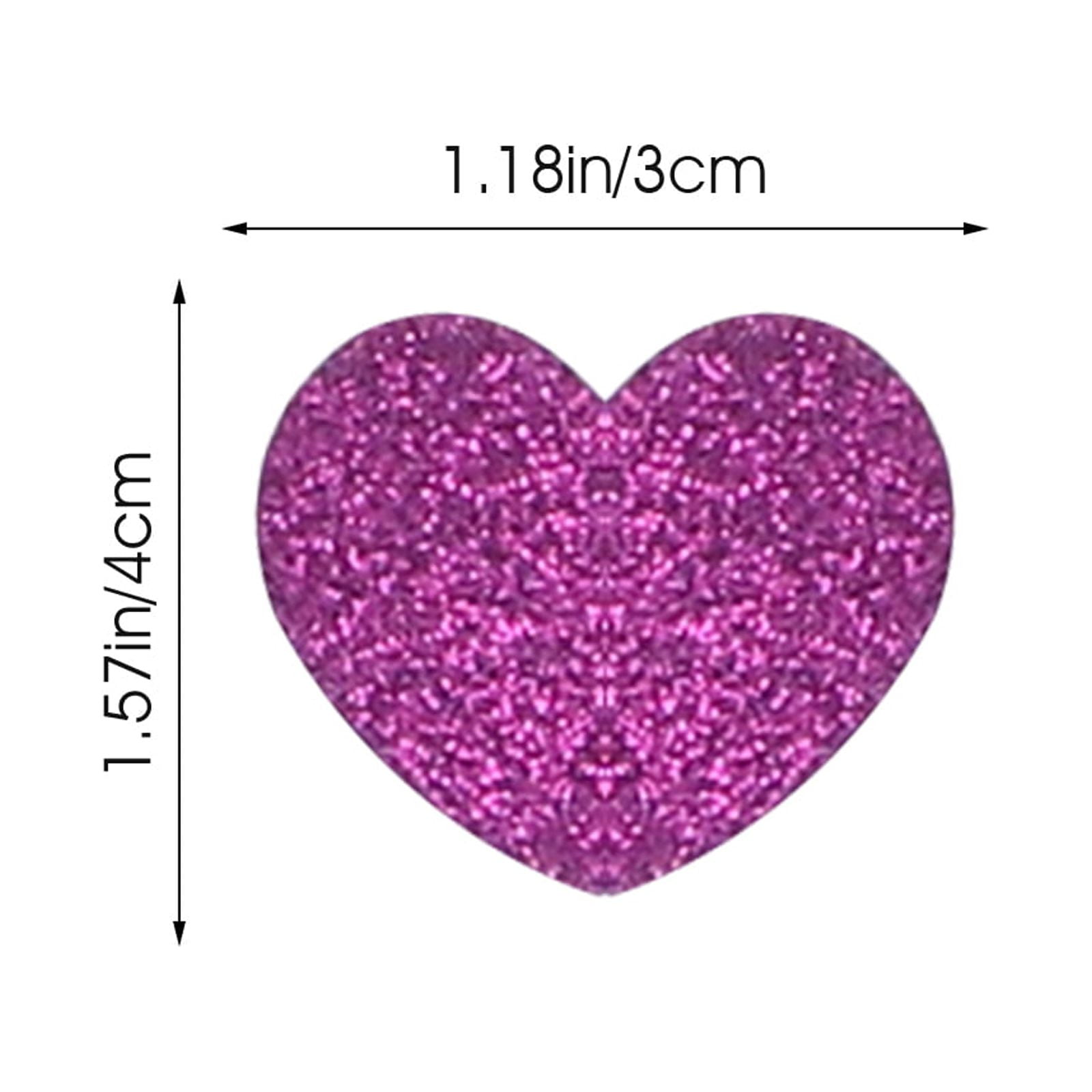 5-Pack Valentine’s Day Love Stickers for Envelopes, Romantic Heart Decals for Couples, Wedding and Decoration