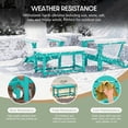 thumbnail image 4 of WestinTrends Malibu Outdoor Coffee Table, 35" x 17.5" All Weather Poly Lumber Patio Adirondack Coffee Table for Garden Lawn Porch Balcony, Turquoise, 4 of 15
