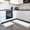 White, variant on Art Frame 1 Piece Non-Slip Kitchen Mat Set, Geometric Black Morocco Printed Border Modern Rustic White Soft Door Mat with Rubber Backing, Dirtproof Rugs for Entrance Doorway, 18 x 47.2in