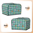 thumbnail image 3 of Daiia Starfish On Checkered Background Pattern 4 slice Toaster Cover, Toaster Appliance Dust-proof Cover For Kitchen Small Appliance Dust Cover and Fingerprint Protection, 3 of 7