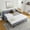 Gray, variant on Harper & Bright Designs Queen Size Upholstered Daybed with Drawers, Tufted Sofa Bed Frame with Waved Shape Arms for Living Room and Bedroom, Gray