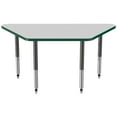thumbnail image 5 of ECR4Kids 30in x 60in Trapezoid Everyday T-Mold Adjustable Activity Table Grey/Green/Black - Super Leg, 5 of 8