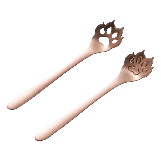cuchara de café 2 Uds Cucharas De Café Para El Hogar Cuchara Agitadora Cuchara De Helado Para Postre Rosa Dorada Magideal cuchara de café