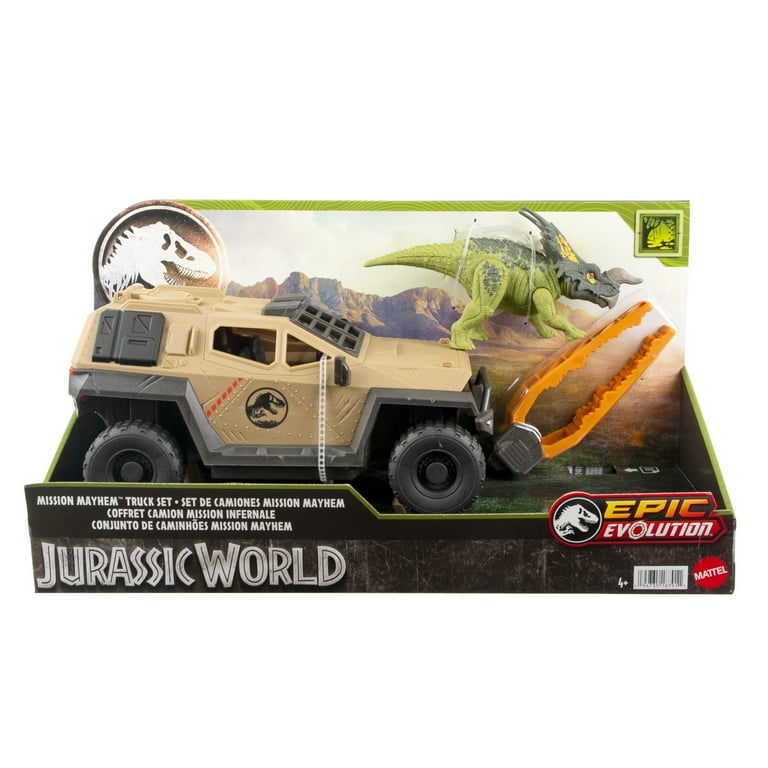 Jurassic World Mission Mayhem Truck Dinosaur Action Figure Toy