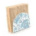 thumbnail image 2 of Beach Coastal Seastars Turtle Acrylic Napkin Holder Tissue Paper Clear Tabletop Dispenser Dining Room Bathroom Party Hotel, 2 of 8