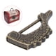 thumbnail image 4 of Cerradura vintage de aleación de zinc, cerradura de combinación de bronce antiguo para joyero, cajón de maleta, 4 of 5