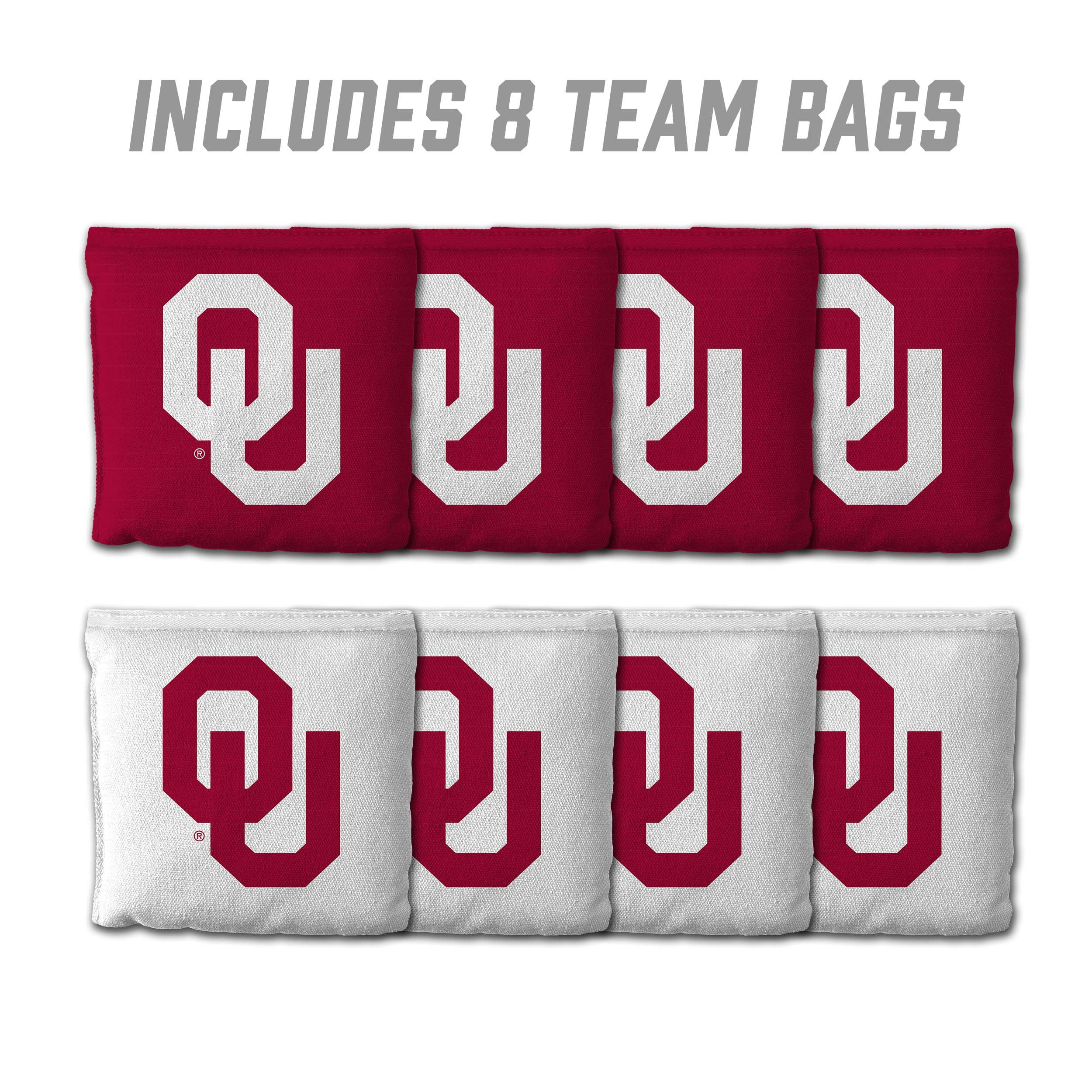 Oklahoma Sooners 8pk Licensed Cornhole Bags
