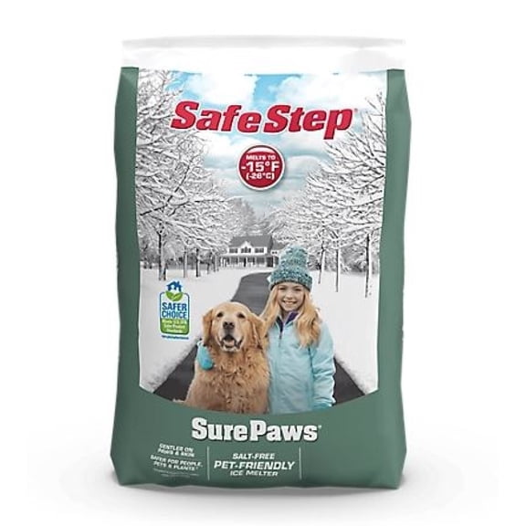 Safe Step 56720 Sure Paws Salt-Free Premium Ice Melter, 20 lb, White