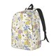 thumbnail image 1 of Disketp Wildflower Honeybee print Canvas Backpack Lightweight Travel Daypack Student Rucksack Laptop Backpack-Medium, 1 of 5