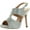 Silver, variant on De Blossom Womens Yael-71 Stunning Glitzy Fashion Heels Sandals Shoes