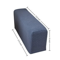 Sofa Armrest Towel 1 Piece Checkered Elastic Sofa Armrest Thickened Anti Dirty Home Fabric Protectors Simple Solid Color Armrest Sleeves