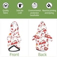 thumbnail image 3 of Uemuo Fire Truck for Winter Dog Hoodie Sweatshirts with Pockets Warm Dog Clothes for Small Dogs Chihuahua-X-Small, 3 of 8