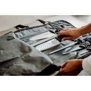 Mercer Culinary Millennia Steel 8-Piece Knife Roll Set, Black Handles